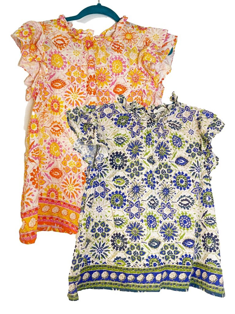 Umgee Boho Ruffle Sleeve Blouse Bundle Size Small Festival Vacation Peasant
